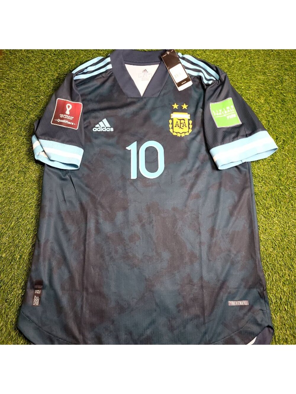 Messi Argentina 2021 2022 WC QUALIFIERS PLAYER ISSUE Away Soccer Jersey BNWT L